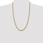 14k 4.3mm Semi-solid with Rhodium PavÃ© Curb Chain