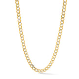 14k 6.75mm Semi-solid with Rhodium PavÃ© Curb Chain