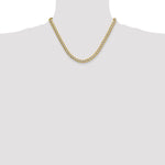 14k 7.1mm Semi-solid with Rhodium PavÃ© Curb Chain