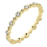 Right Hand Ring in 14k Gold with Diamonds
