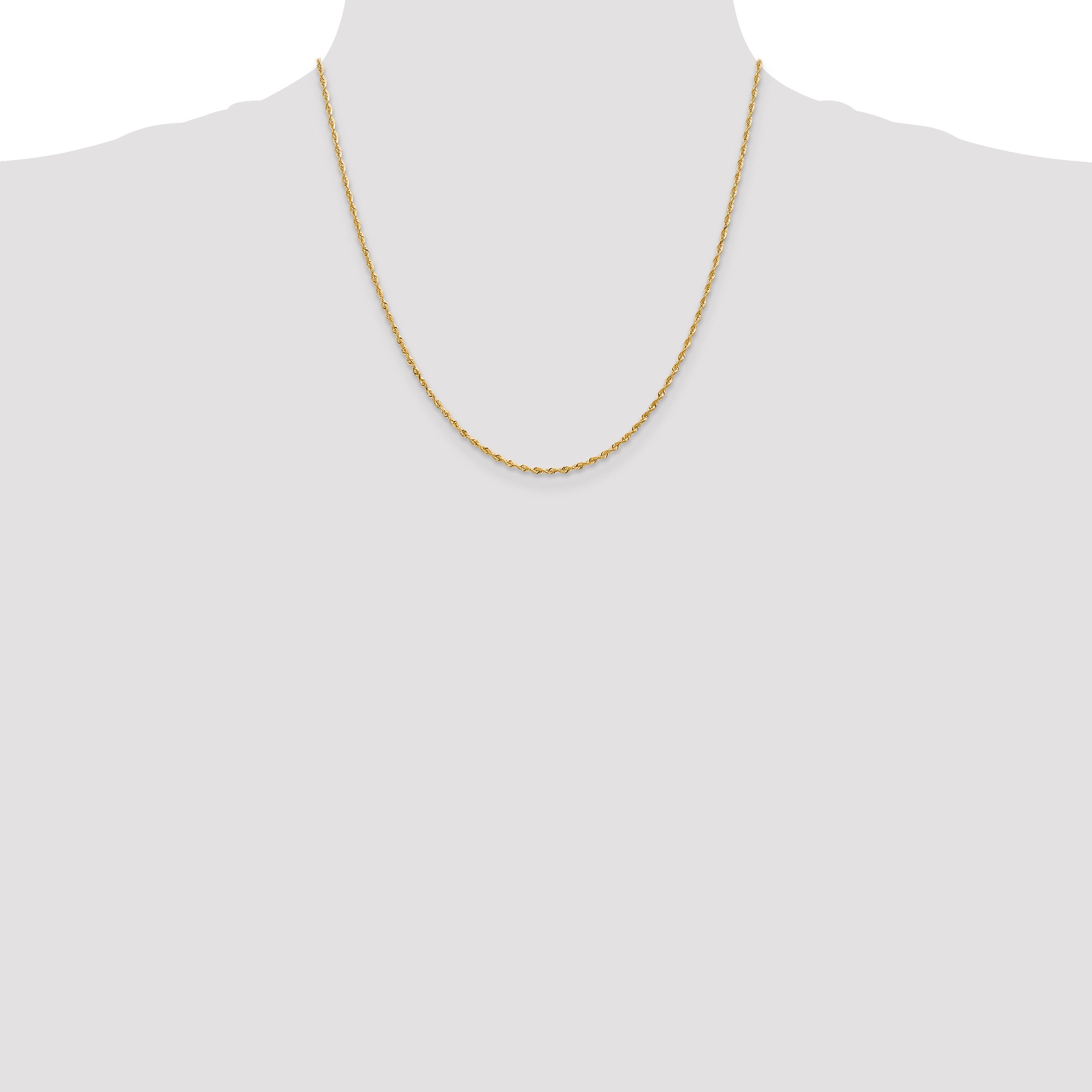 14k 1.85mm D/C Quadruple Rope Chain