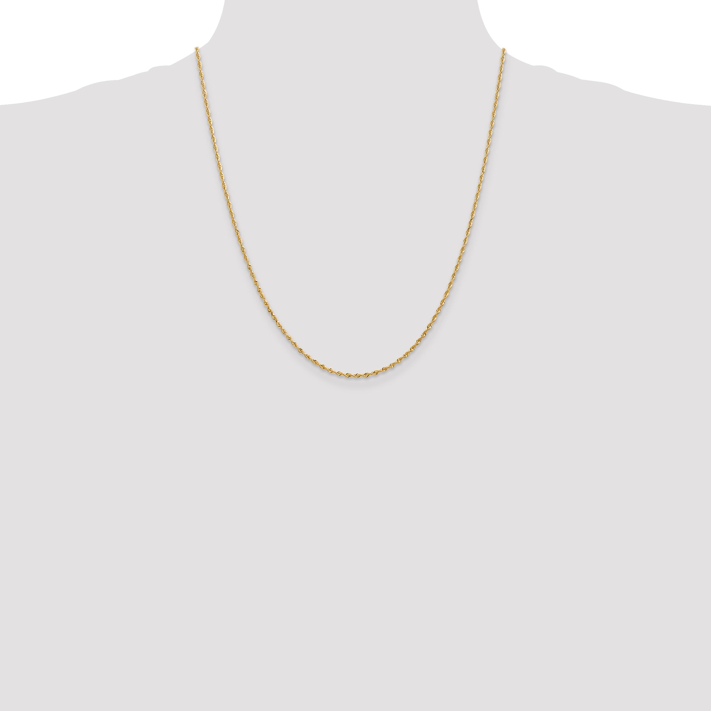 14k 1.85mm D/C Quadruple Rope Chain