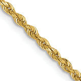 14k 2.0mm D/C Quadruple Rope Chain