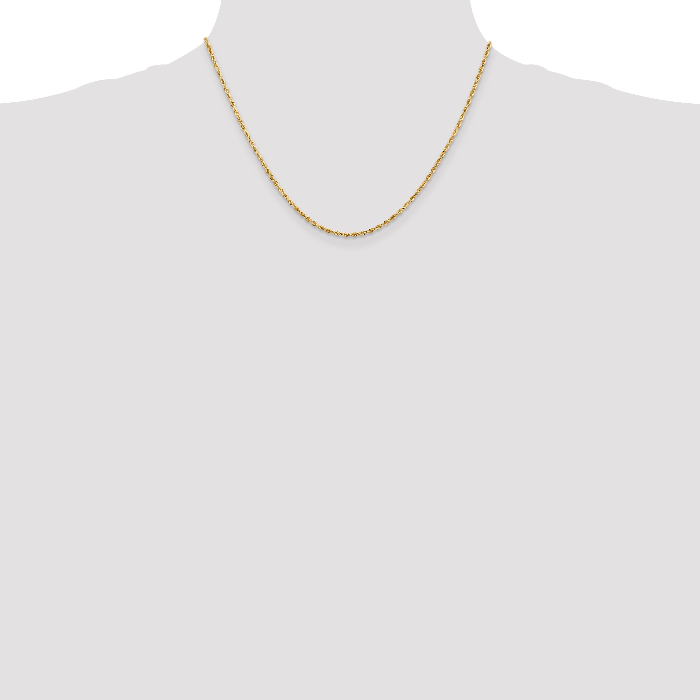 14k 2.0mm D/C Quadruple Rope Chain