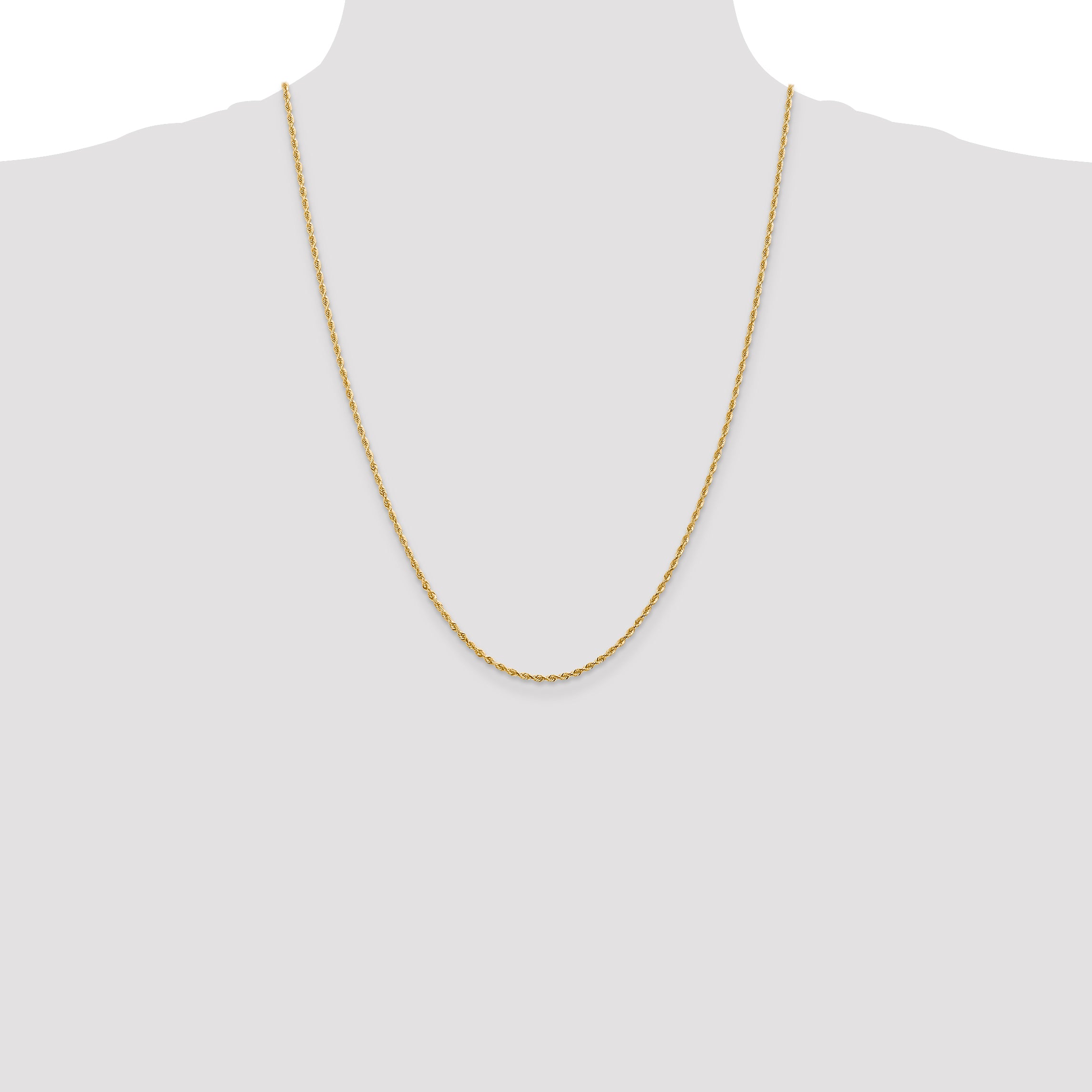 14k 2.0mm D/C Quadruple Rope Chain