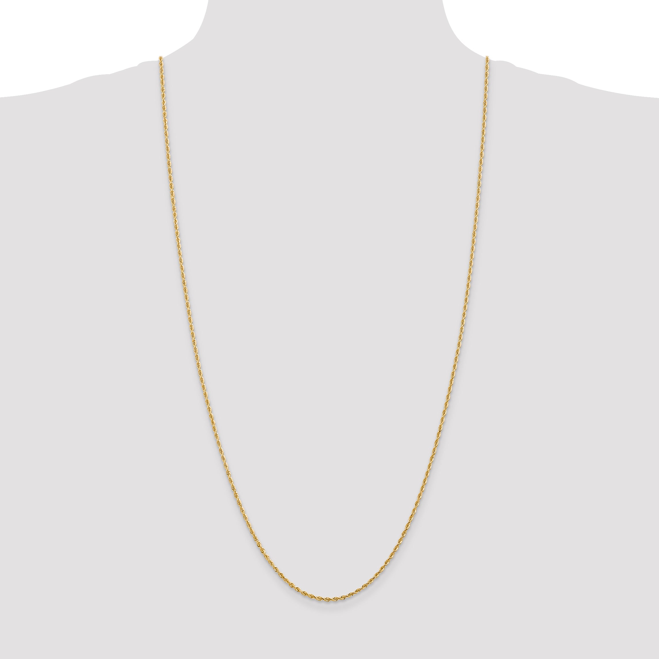 14k 2.0mm D/C Quadruple Rope Chain