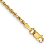 14k 2.0mm D/C Quadruple Rope Chain Anklet