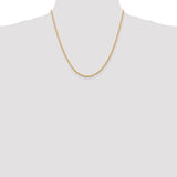 14k 2.25mm D/C Quadruple Rope Chain