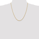 14k 2.25mm D/C Quadruple Rope Chain