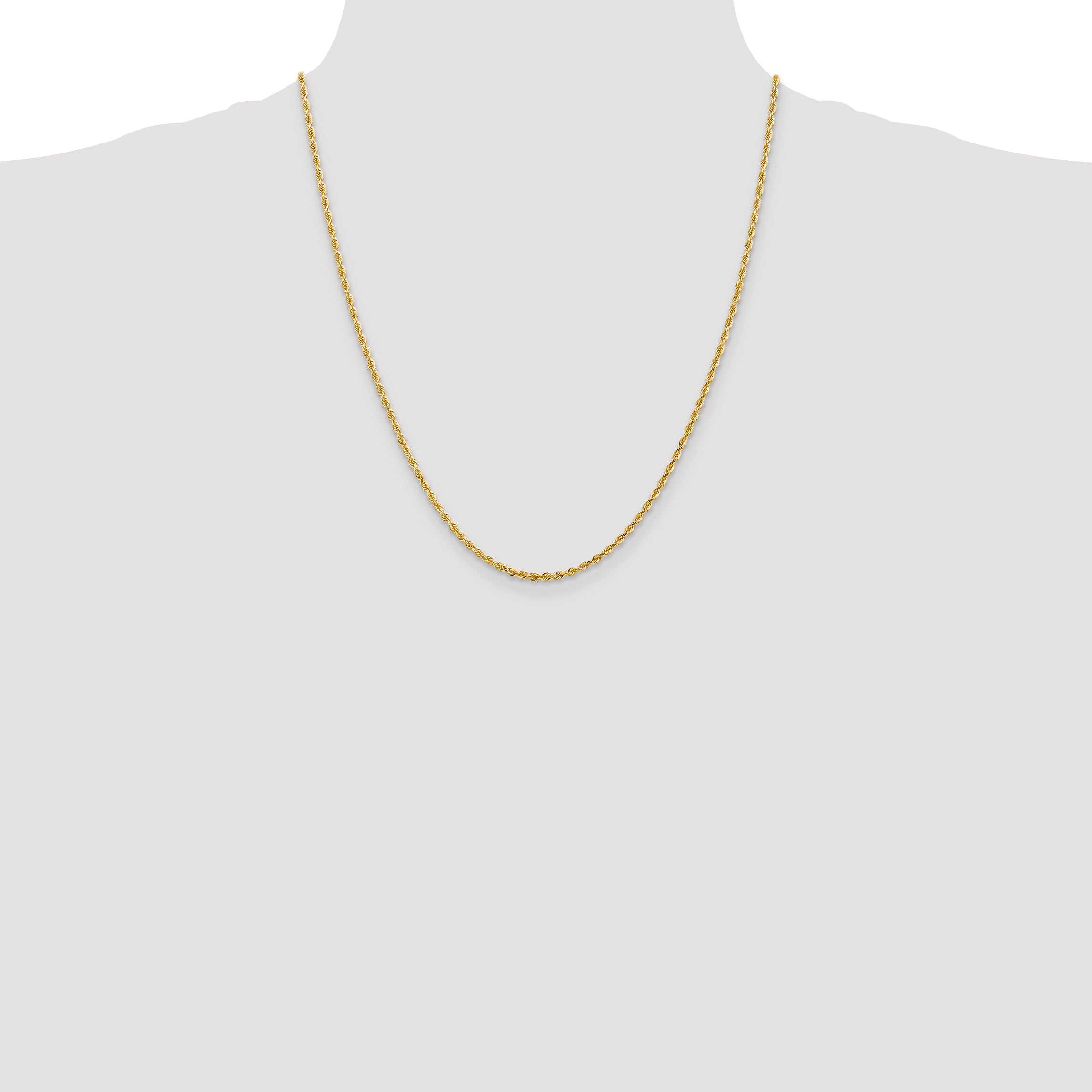 14k 2.25mm D/C Quadruple Rope Chain