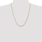 14k 2.25mm D/C Quadruple Rope Chain