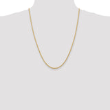 14k 2.25mm D/C Quadruple Rope Chain