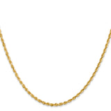 14k 2.25mm D/C Quadruple Rope Chain