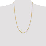 14k 2.25mm D/C Quadruple Rope Chain