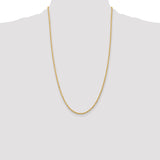 14k 2.25mm D/C Quadruple Rope Chain