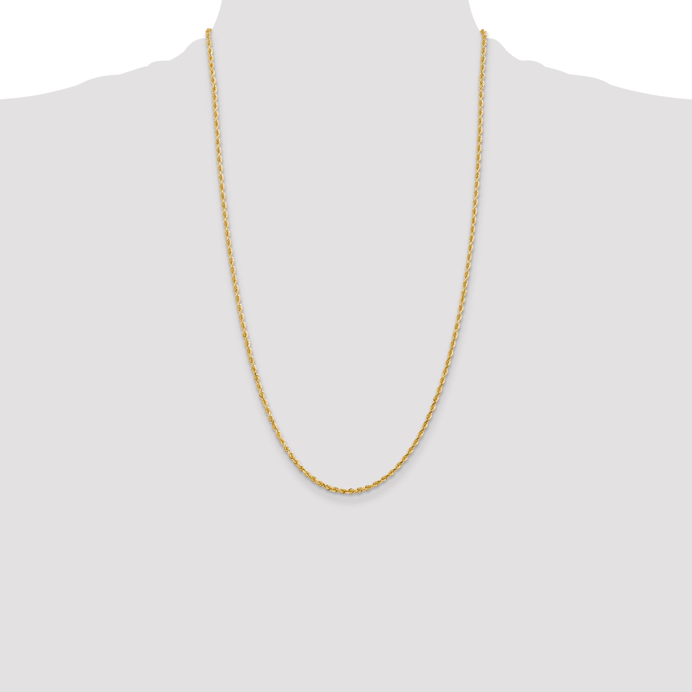 14k 2.25mm D/C Quadruple Rope Chain