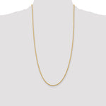 14k 2.25mm D/C Quadruple Rope Chain