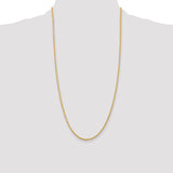 14k 2.25mm D/C Quadruple Rope Chain