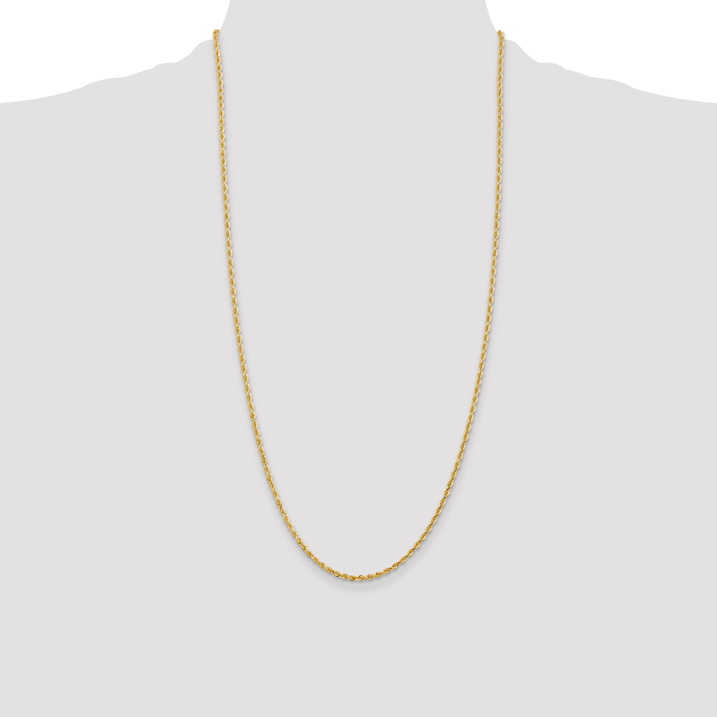 14k 2.25mm D/C Quadruple Rope Chain