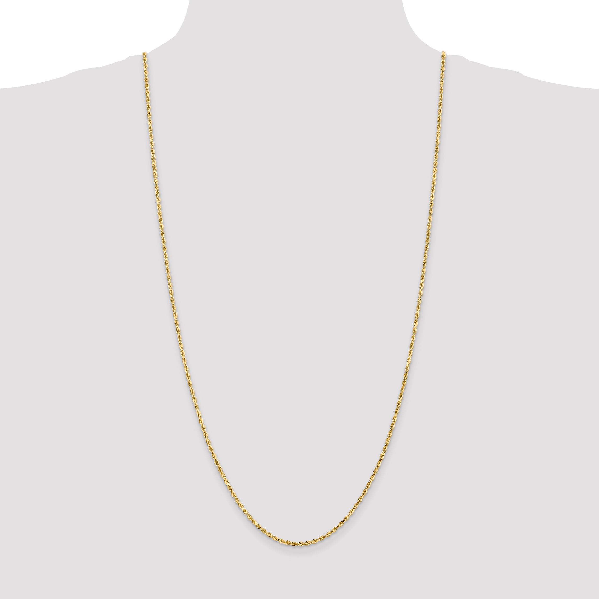 14k 2.25mm D/C Quadruple Rope Chain
