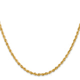 14k 2.75mm D/C Quadruple Rope Chain