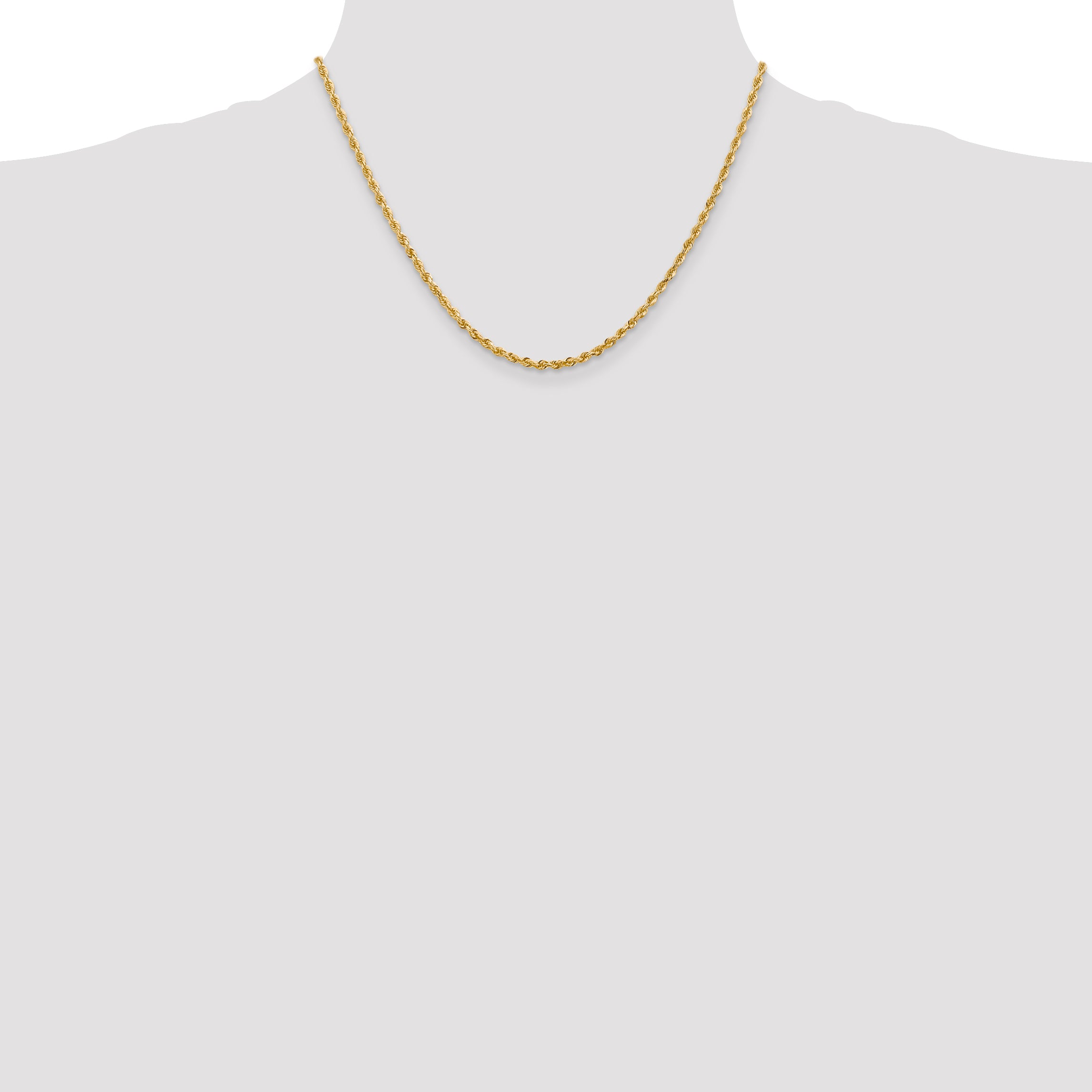 14k 2.75mm D/C Quadruple Rope Chain
