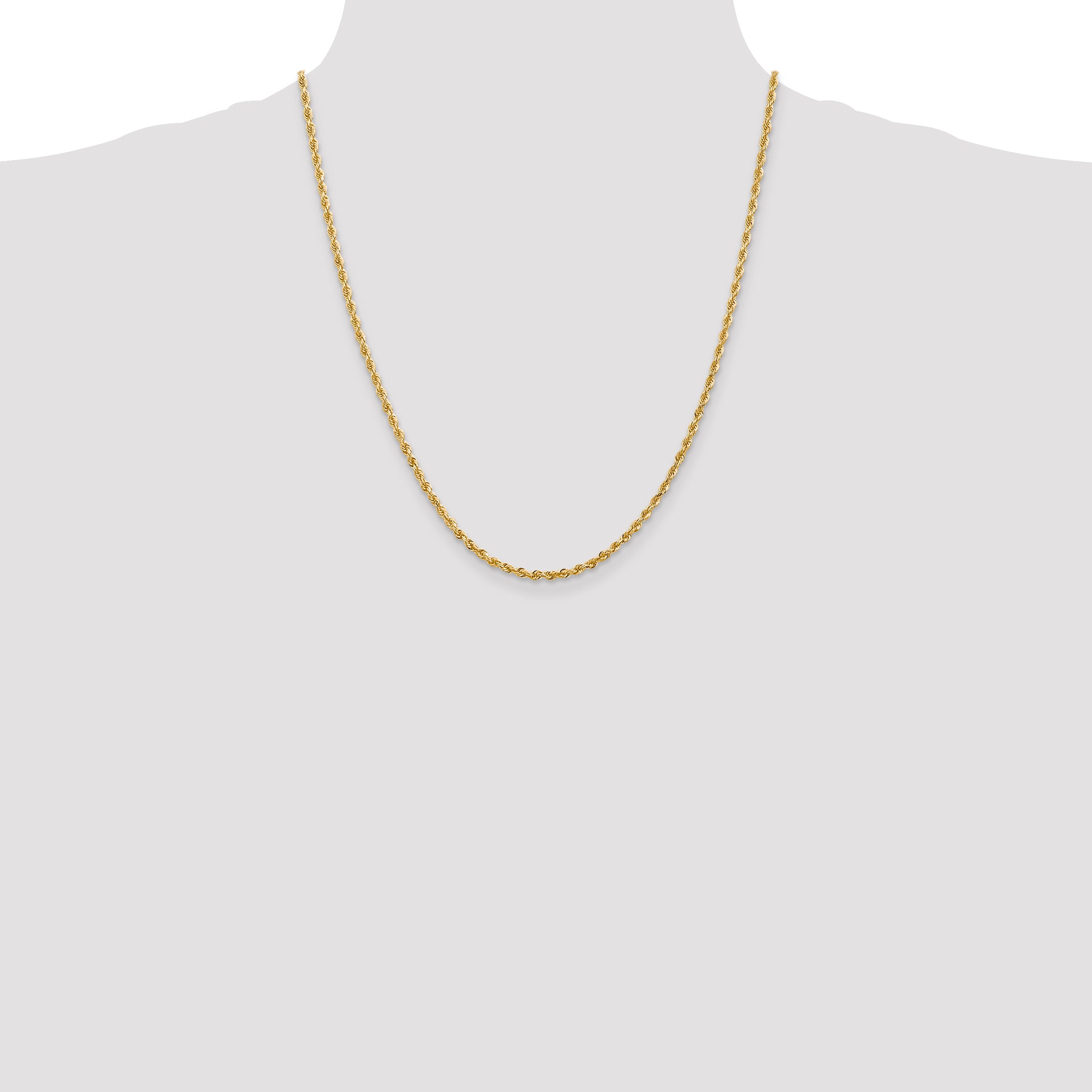 14k 2.75mm D/C Quadruple Rope Chain