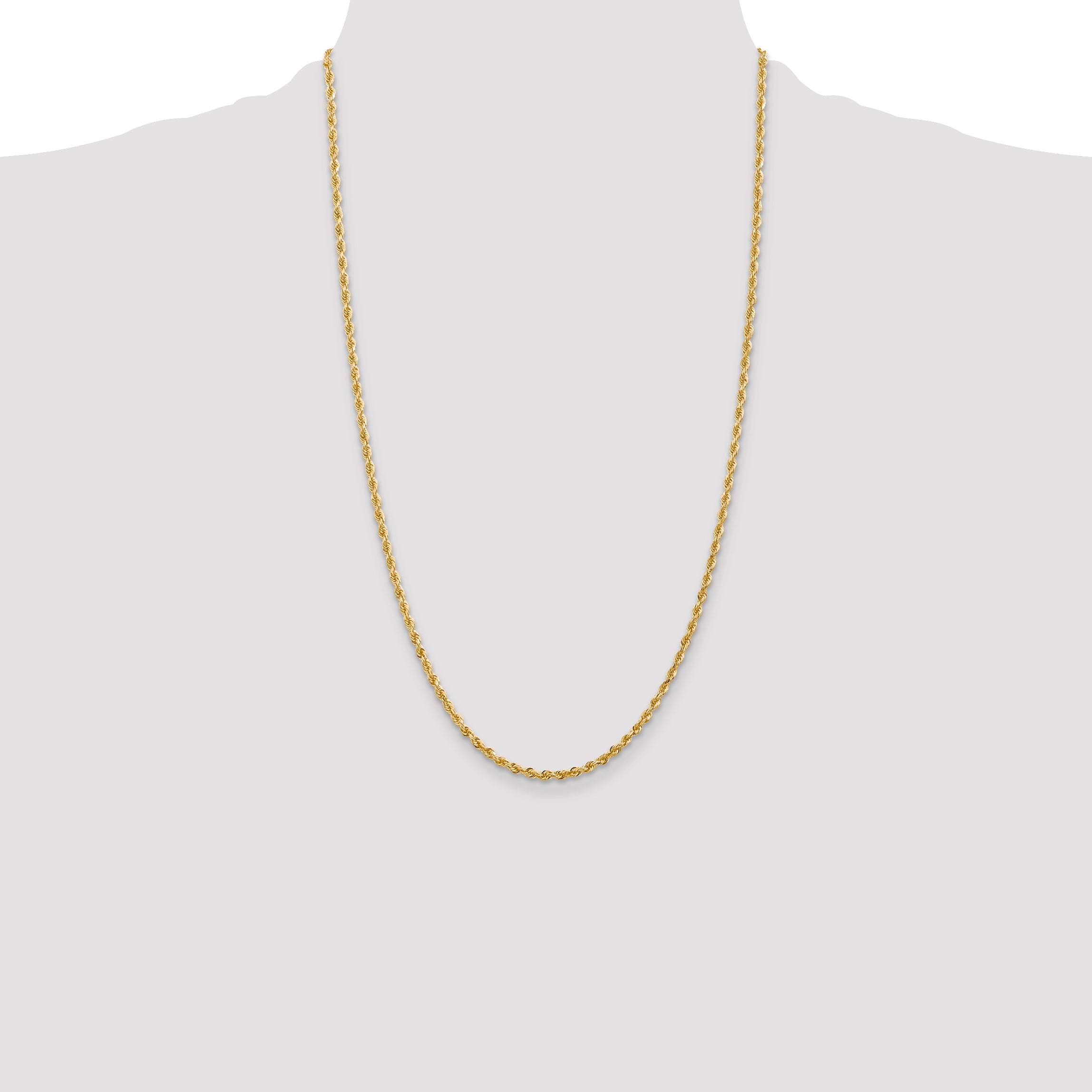 14k 2.75mm D/C Quadruple Rope Chain