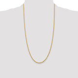 14k 2.75mm D/C Quadruple Rope Chain