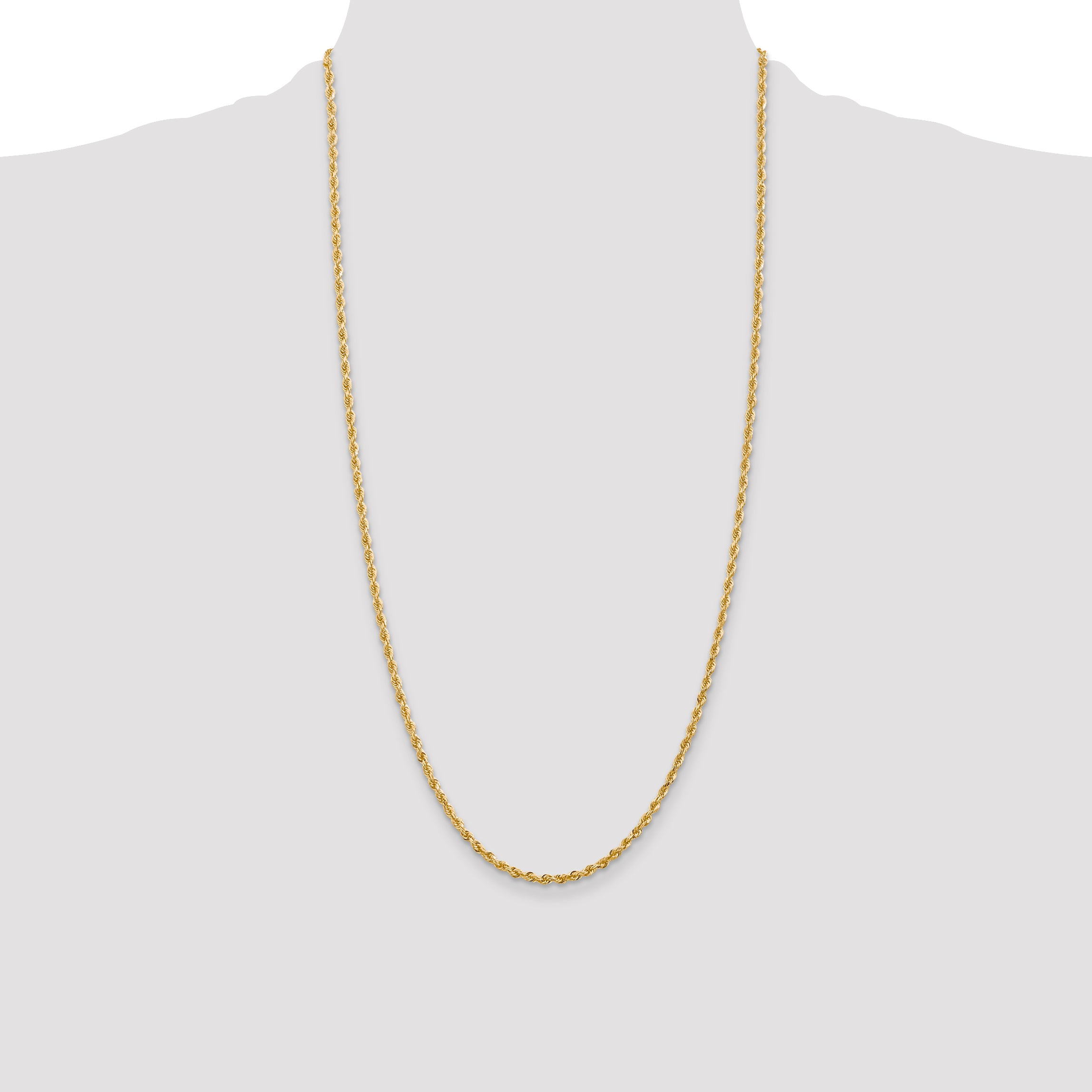 14k 2.75mm D/C Quadruple Rope Chain