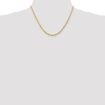 14k 3.0mm D/C Quadruple Rope Chain