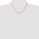 14k 3.0mm D/C Quadruple Rope Chain