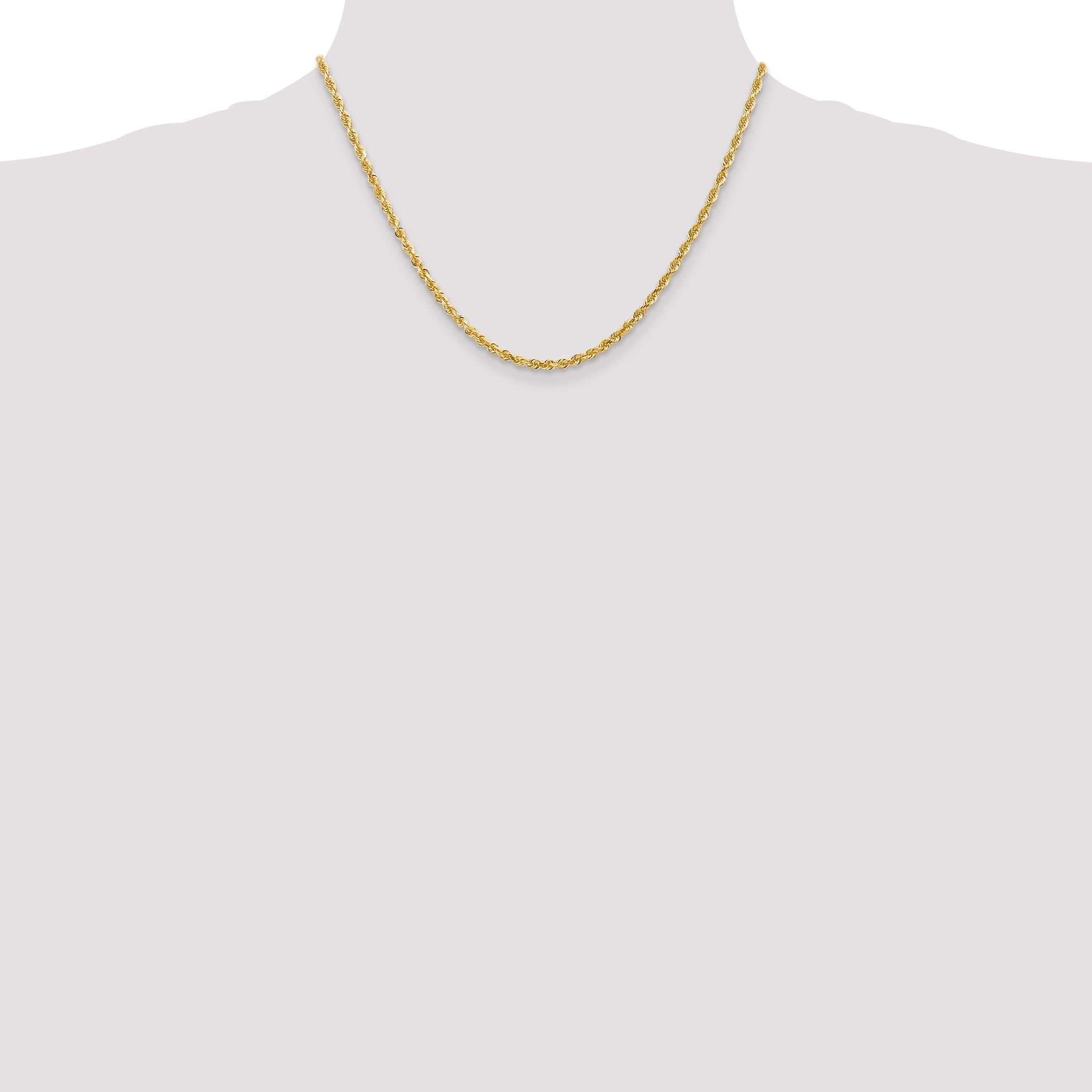 14k 3.0mm D/C Quadruple Rope Chain