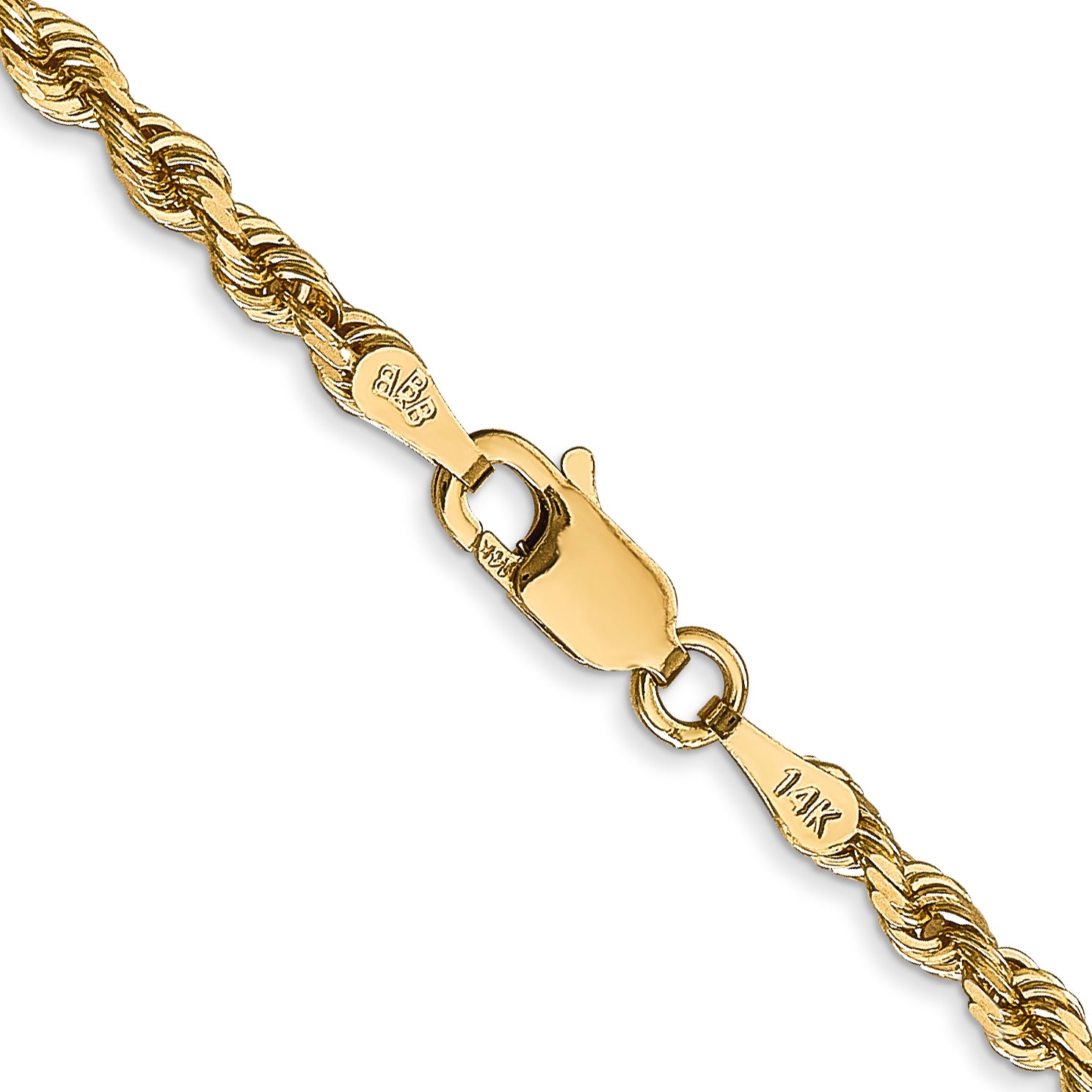14k 3.0mm D/C Quadruple Rope Chain