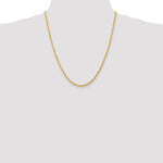 14k 3.0mm D/C Quadruple Rope Chain