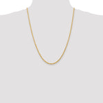 14k 3.0mm D/C Quadruple Rope Chain