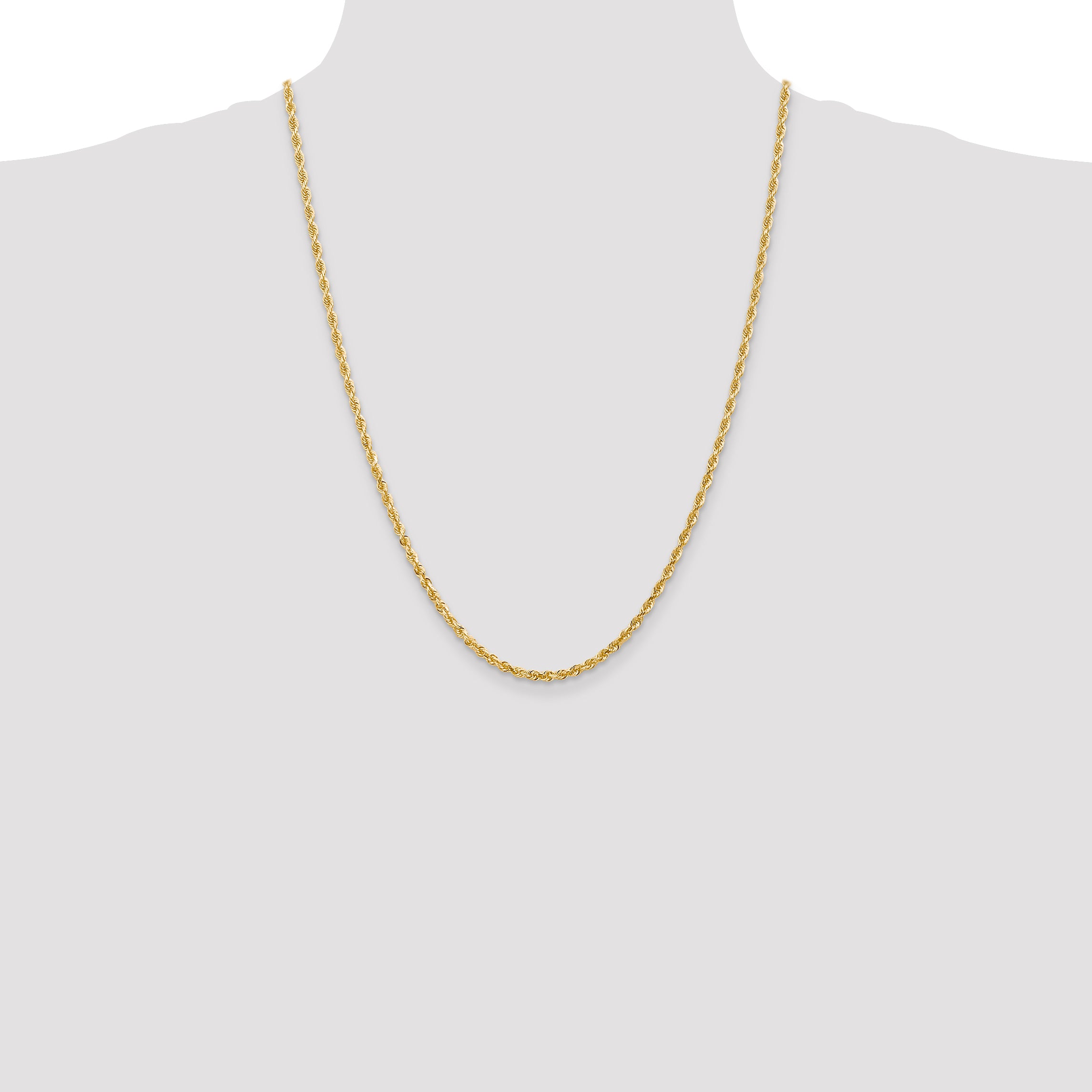 14k 3.0mm D/C Quadruple Rope Chain