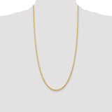 14k 3.0mm D/C Quadruple Rope Chain