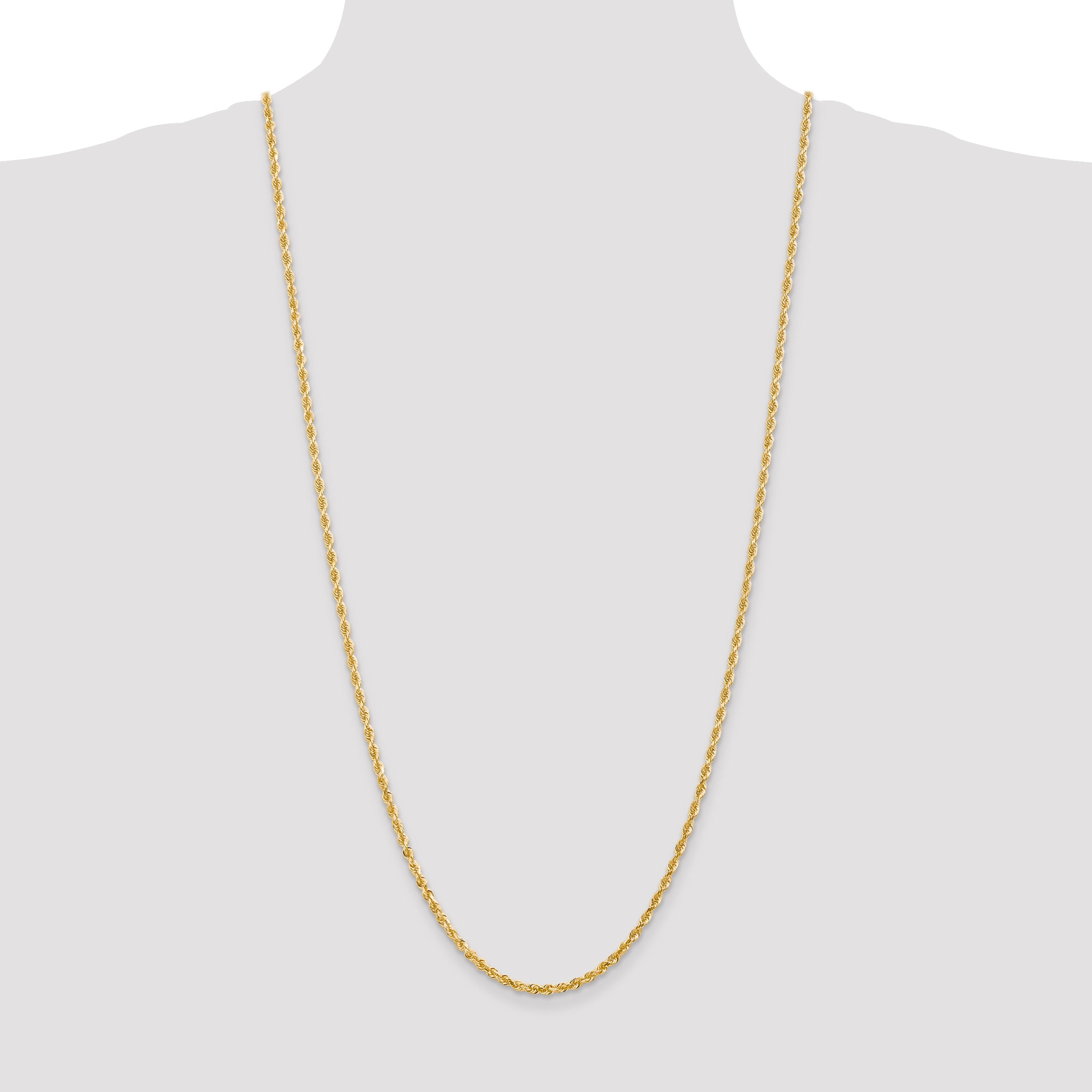 14k 3.0mm D/C Quadruple Rope Chain