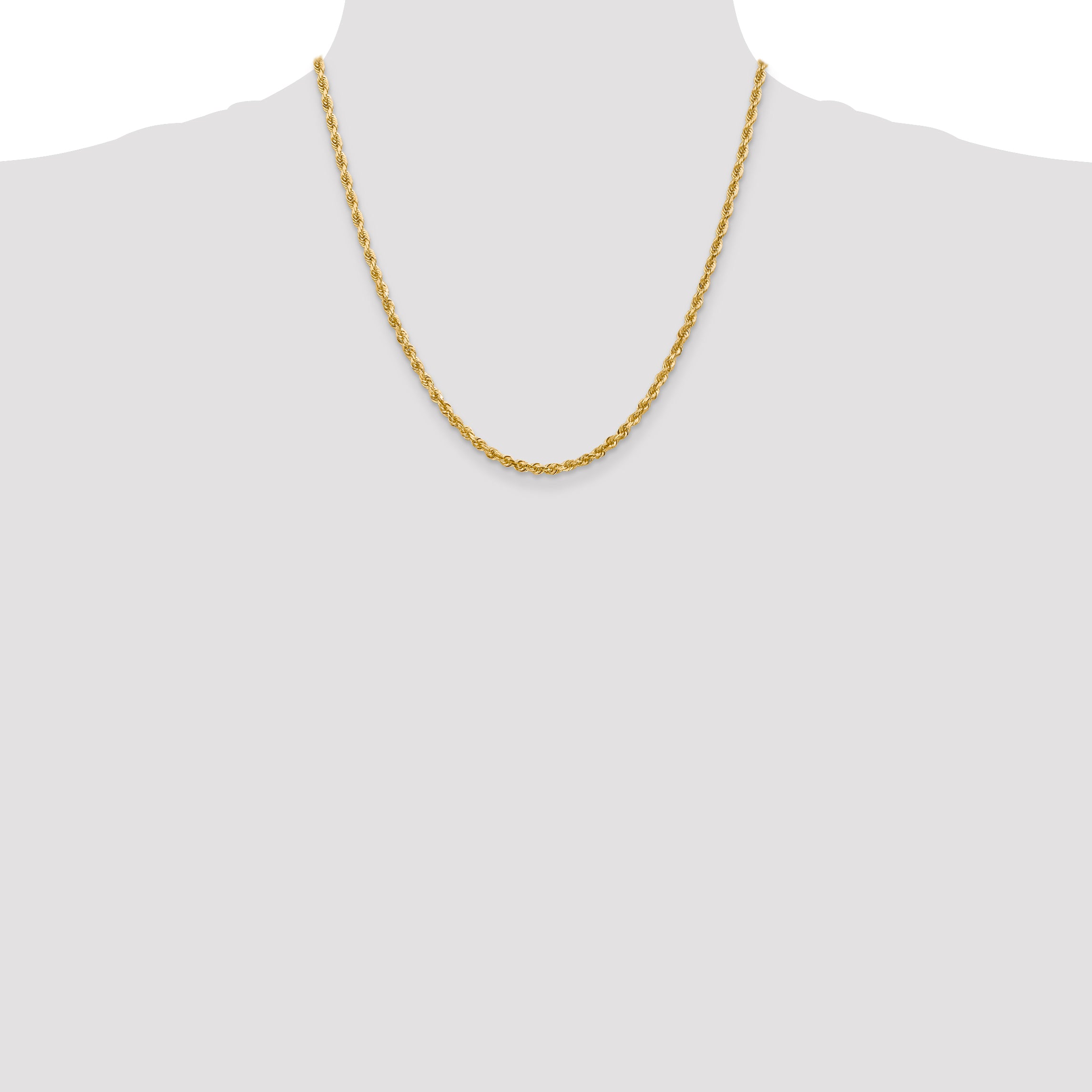 14k 3.35mm D/C Quadruple Rope Chain