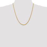 14k 3.35mm D/C Quadruple Rope Chain