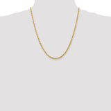 14k 3.35mm D/C Quadruple Rope Chain