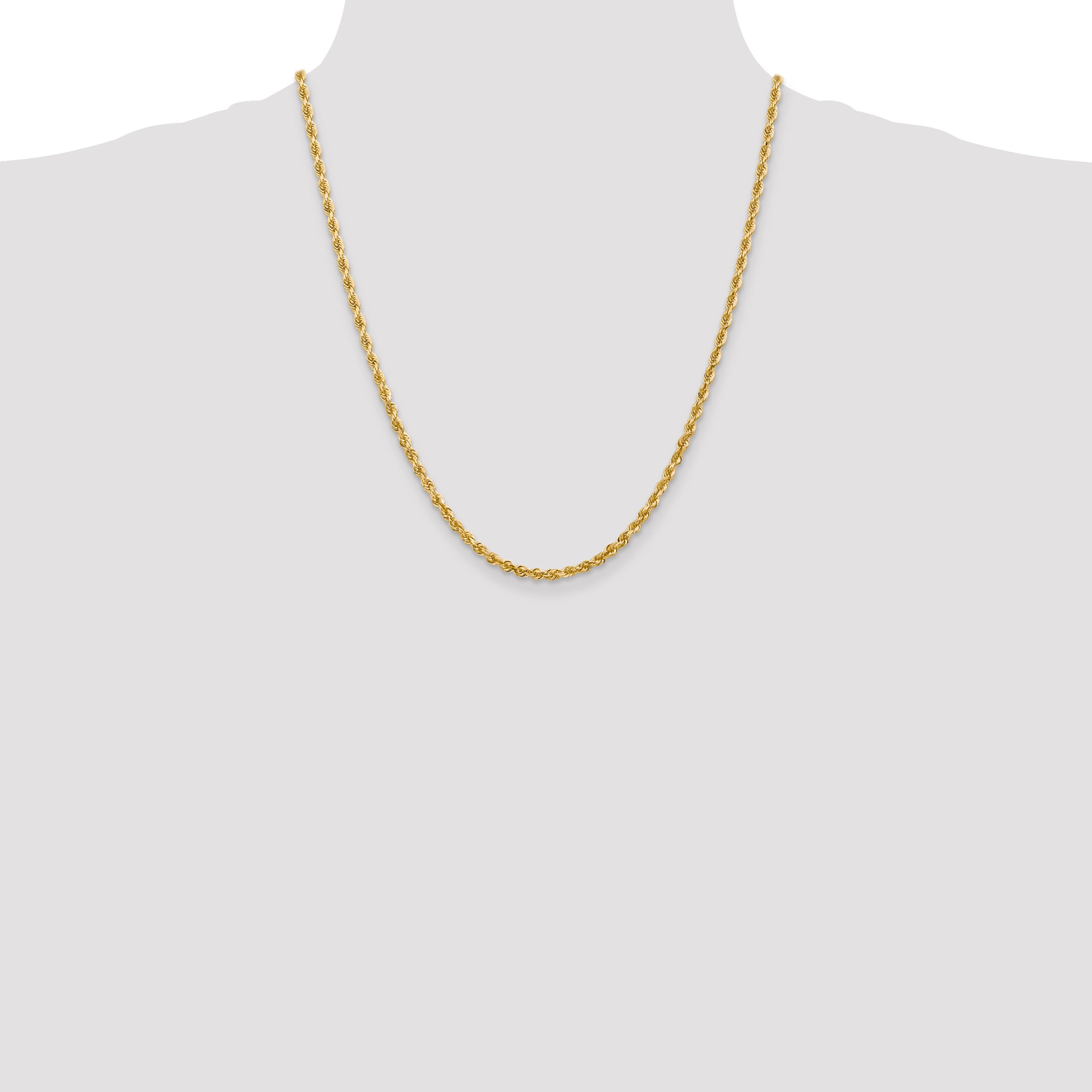 14k 3.35mm D/C Quadruple Rope Chain