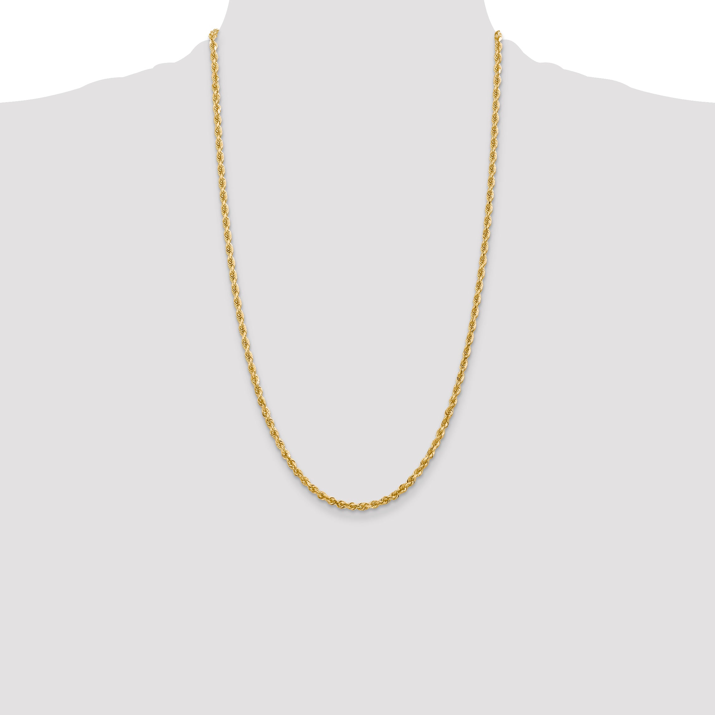 14k 3.35mm D/C Quadruple Rope Chain