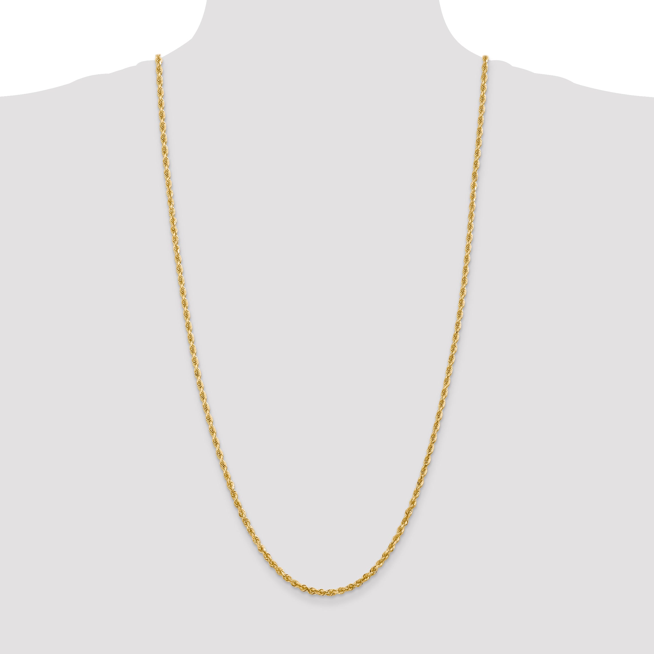 14k 3.35mm D/C Quadruple Rope Chain