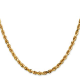 14k 4.0mm D/C Quadruple Rope Chain