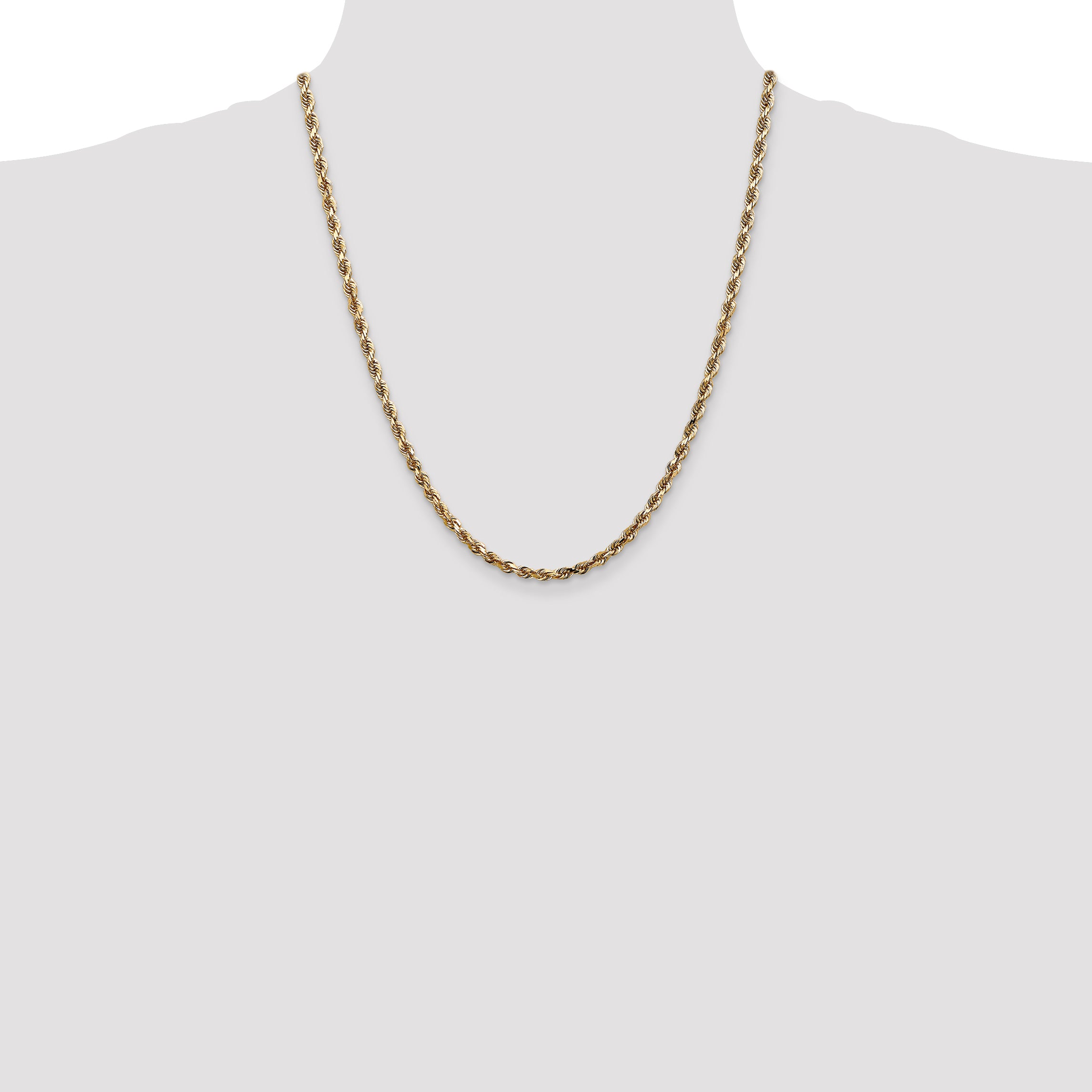 14k 4.0mm D/C Quadruple Rope Chain