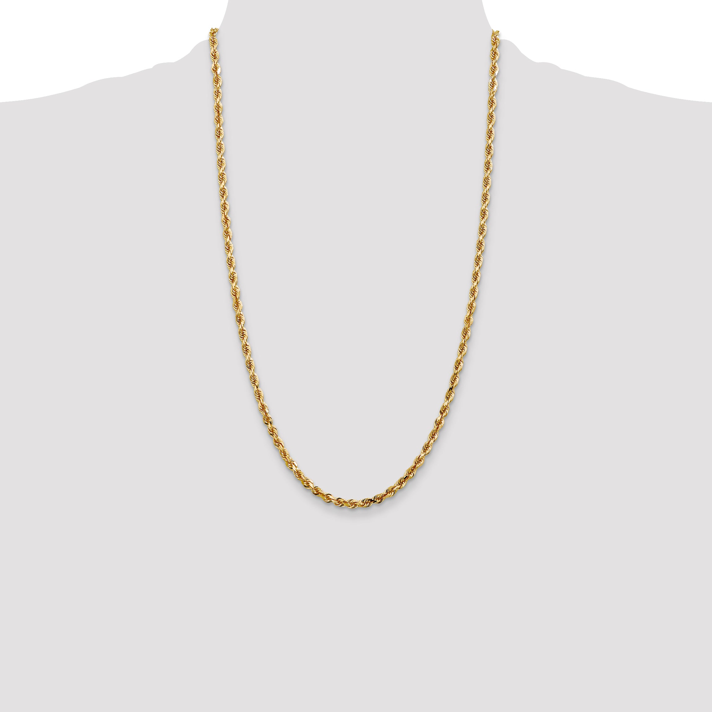 14k 4.0mm D/C Quadruple Rope Chain