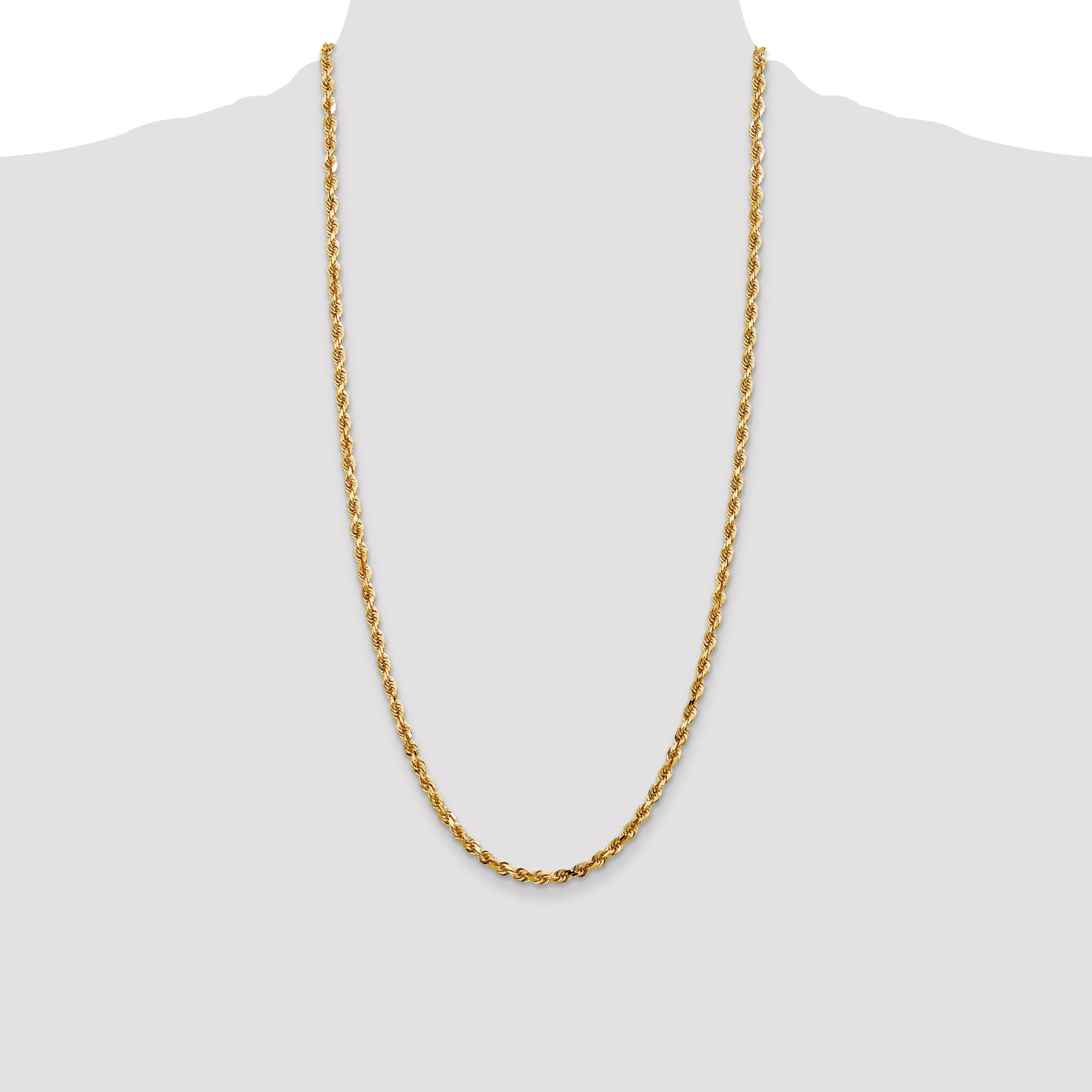 14k 4.0mm D/C Quadruple Rope Chain