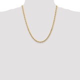 14k 4.5mm D/C Quadruple Rope Chain